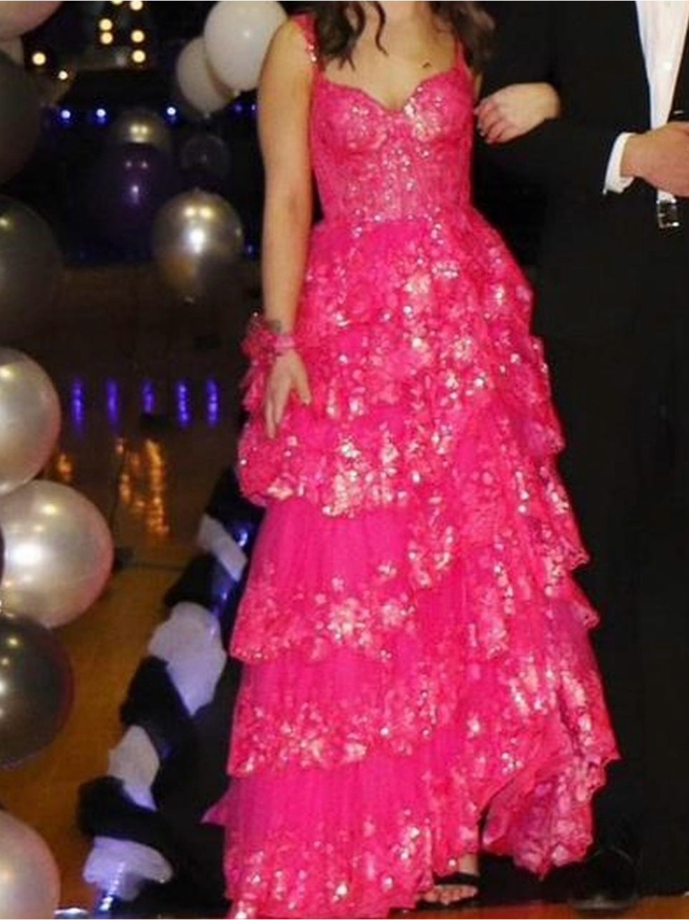 Sherri Hill Fuchsia Prom Dress